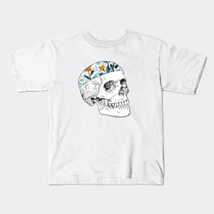 Flower Skull Kids T-Shirt